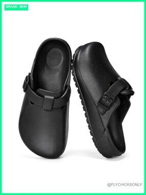 Memory Foam Arch Support Clogs Non Slip Waterproof Chef Nurse Shoes